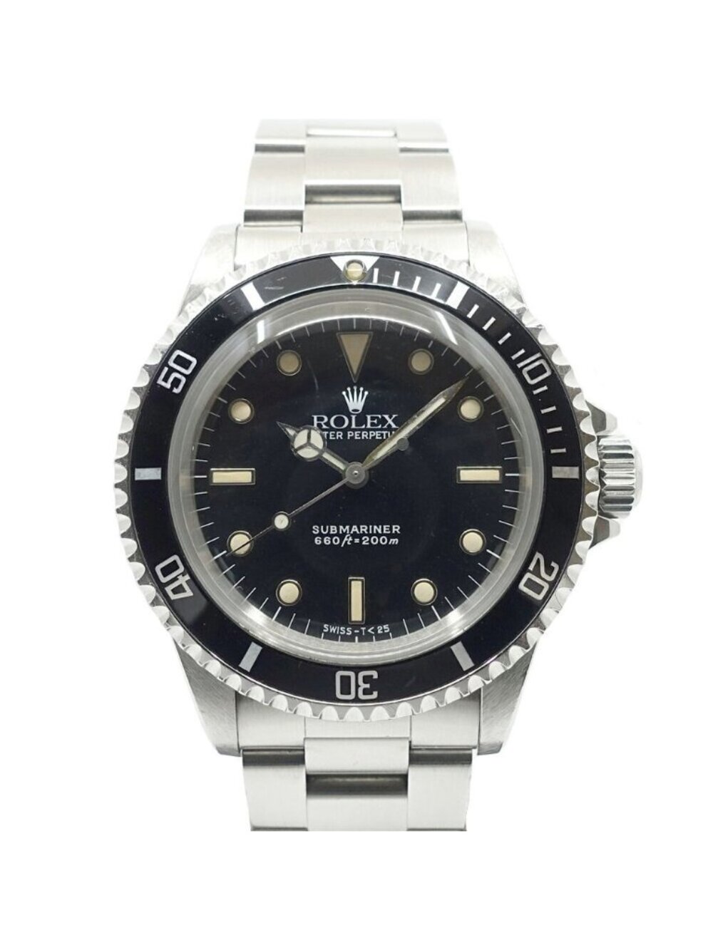 Rolex Submariner Watch SS Lacquer Diamond le Black Vintage Lithium Edge